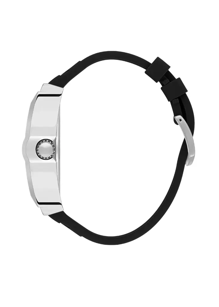Black Premium Men Watch with Silicone Strap 2.webp