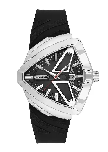 Daniel Klein Exclusive Watch High-end black men's watch with a silicone band